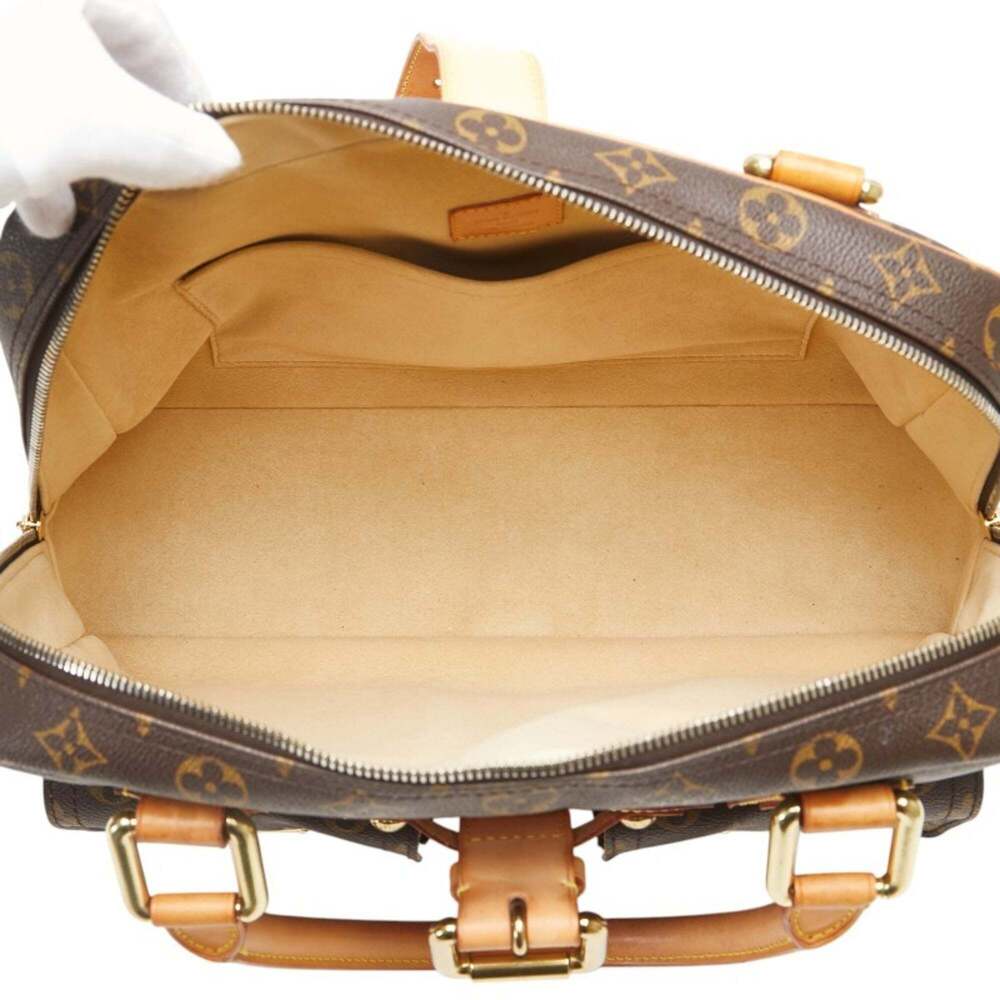 LOUIS VUITTON Authentic Brown Monogram Leather Boston Bag - Picture 13 of 16